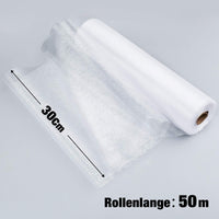 1 x RAW Customer Returns 50m x 30cm Fabric Table Runner Tulle Roll Organza Transparent Roll Organza Sheer Fabric Elegant Decorative Cloth for Wedding Chair Table Decoration DIY Crafts - RRP €14.99