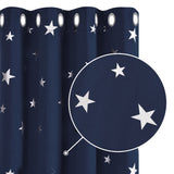 1 x RAW Customer Returns Deconovo thermal curtains, thermal curtains, warm, opaque curtains, privacy eyelet curtains for darkening rooms, 260 x 140 cm height x width , dark blue, set of 2 - RRP €48.9