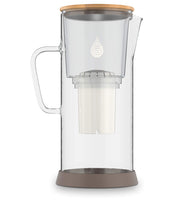 1 x RAW Customer Returns pH Restore Alkaline Water Filter Pitcher Glass Long-Lasting Filter Water Pitcher with Multi-Stage Filtration System 3.5 L Glass Water Pitcher High pH Pure Drinking Water - RRP €74.0