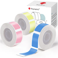 1 x RAW Customer Returns Q30 Q30S Q31 D30S Thermal Labels Paper, Self-Adhesive Color Label, Printer Labels for School, Home, Office, Small Business, 3 Rolls 130 Labels Roll 14mm x 50mm - RRP €16.99