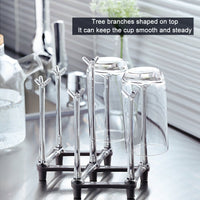 2 x RAW Customer Returns Marbrasse Retractable Clothes Drying Rack, Drink Drying Rack for Plates Glass Bottles Plastic Mug Tree with Non-Slip Bottom for Kitchen Worktop - RRP €23.28