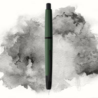 1 x RAW Customer Returns Majohn A2 Press Fountain Pen Extra Fine Nib with Box, Retractable Green Resin Ink Pen with Converter Writing Pen Set Black Clip Version  - RRP €37.37