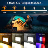 1 x RAW Customer Returns MEIHUA 60W LED work light battery 12000mAh LED construction light waterproof portable USB rechargeable solar camping lamp 4 light modes 5 brightness levels for construction site, workshop, camping, emergency - RRP €25.2