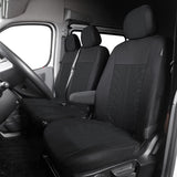 1 x RAW Customer Returns TOYOUN Universal Car Seat Covers for Vans Trucks - Separate Design Seat Underside Storage Space Accessible, Car Seat Covers 1 2 Seat Cover Protective Covers, Black - RRP €35.09