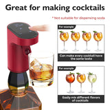 1 x RAW Customer Returns Redsack Electric Wine Decanter Aerator Dispenser Pourer Whiskey Liquor Pump Funny Unique Birthday Gift Men Women Mom Dad Boss Brother Husband Red  - RRP €80.4