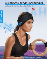 1 x RAW Customer Returns Sleep headphones Bluetooth headband, LC-dolida sleep headphones headband sleep mask with headphone band, Cozyband sports headphones music sleeping headband for sports training, jogging, yoga, traveling - RRP €15.98