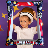 2 x Brand New YiiiGoood Space Birthday Photo Frame Decoration Inflatable Photo Frame Space Birthday Decoration Astronaut Photo Props Children s Birthday Decoration Party Accessories - RRP €15.92