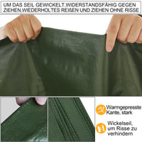 1 x Brand New STARPYNG -180g m Green 3m x 3m Tarpaulin Waterproof Heavy Duty Poly Tarpaulin Cover Suitable for Reinforced Edges of Roofs, Camping, Patios, Swimming Pools - RRP €20.16