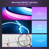 1 x RAW Customer Returns SPAHER RGB Neon LED Strip LED Strip 15M Dimmable LED Strip Outdoor with App Control 230V, IP65 RGB Remote Control and Bluetooth Connection Function, DIY Function, Music Syn Energy Class F  - RRP €129.98