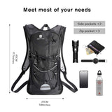 1 x RAW Customer Returns BBAIYULE hydration backpack with hydration bladder 2L, BPA free, drinking bag bicycle backpack running backpack for bicycle motorcycle MTB, water bag with hydration system for women men - RRP €20.05