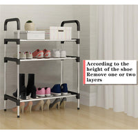 1 x RAW Customer Returns BTGGG Shoe Rack with 6 Tiers, Space Saving Shoe Organizer, Slim Shoe Storage, Plastic Shelf Holds 20-25 Pairs of Shoes for Hallway, Living Room, Bedroom, Black - RRP €12.25