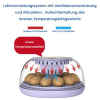 1 x RAW Customer Returns Fully automatic incubator, TRIOCOTTAGE incubator, hatching machine with automatic rotation system and temperature control for chicken coop, incubator chickens, quail - RRP €60.4