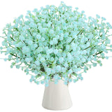 5 x Brand New 5 pieces gypsophila artificial flowers blue gypsophila bouquet, artificial gypsophila flowers like real, artificial gypsophila dried, artificial flowers for wedding bridal bouquet blue flowers - RRP €50.35