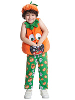 1 x RAW Customer Returns IKALI children s Halloween costumes, girls boys pumpkin costume, lantern faces fancy dress up for Halloween party 7-8 years - RRP €21.97