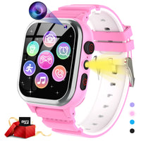 1 x RAW Customer Returns Smartwatch 26 Games, Phone, Pedometer, Calorie -SOS, for Boys Girls HD Camera, Music Player, Video, Stopwatch, 3-12 Year Old Kids Christmas Birthday Gifts - RRP €37.99