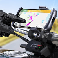 1 x RAW Customer Returns andobil motorcycle cell phone holder anti-theft Anti-Vibration cell phone holder bicycle, 1S quick release robust cell phone holder motorcycle for Samsung S24 Ultra with case for all 4 -7 cell phones - RRP €30.23