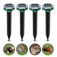 1 x RAW Customer Returns Mole Repeller, RosyFate 4 Pack Solar Mole Repeller, Solar Ultrasonic Vole Repeller with ON Off Switch, Vole Free, Vole Repeller, Snake Repellent, for Garden Lawn - RRP €19.67