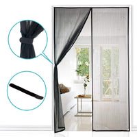 1 x RAW Customer Returns Apalus fly screen door, magnetic insect protection 150x220cm, the magnetic curtain is ideal for the balcony door, cellar door and patio door, easy adhesive installation without drilling, cannot be shortened - RRP €26.21