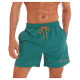 1 x RAW Customer Returns Ougelebo swimming trunks men s swimming shorts men s short quick-drying swimming trunks men s short beach trousers swim bathing shorts man dark green L - RRP €26.21