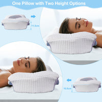 1 x RAW Customer Returns YunNasi Cervical Pillow for Sleeping Memory Foam Orthopedic Ergonomic Support Pillow for Shoulder Pain Neck Support Washable Pillowcase Style2 60 43 12 10.5cm  - RRP €30.56