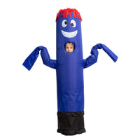 1 x RAW Customer Returns Spooktacular Creations Halloween Inflatable Costume for Kids Tube Dancer Waving Arm Halloween Tube Costume Kids-Blue - RRP €33.99