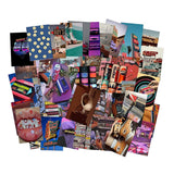 1 x Brand New 50 Piece Collage Print Set, Photo Wall Collage Set, Colorful Collage Set, Aesthetic Picture For Wall Collage, Decorative Bedroom Wall Collage Kit, Retro Room Decoration For Girls, Aesthetic Room Decor - RRP €20.4