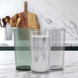 1 x RAW Customer Returns Winter Shore 710 ml Plastic Cups Pack of 6 - Reusable Plastic Cups in 3 Colors for Home, Party - Food Safe Dishwasher Safe Plastic Drinking Cups - 2 Gray, 2 Green 2 Clear - RRP €21.99