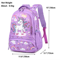 1 x RAW Customer Returns Kimwadalh Girls Backpacks for Primary Children s Backpacks Unicorn School Backpack Girl Backpacks School Bag Unicorn Girls Backpack Set Travel Daypack - RRP €36.99