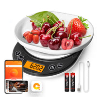 1 x RAW Customer Returns UNIWEIGH Digital Kitchen Scales 6.6lb 3kg, Electronic Cooking Scales with USB Charging Cable, Grams and Ounces Scales for Baking, Weight Loss, Ingredients, Meal Prep, Diet. - RRP €19.99