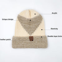 1 x RAW Customer Returns WANYIG Winter Hat with Scarf Women s Winter Hat Warm Knitted Hat Wool Hat Soft Knitted Beanie Loop Scarf Set for Autumn Winter 55-60cm Beige  - RRP €21.99