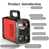 1 x RAW Customer Returns Electrode welding machine 300A welding machine electrode - inverter welding machine electrode inverter ARC Welder entry-level device - electric welding machine with welding mask and wire brush - RRP €79.99