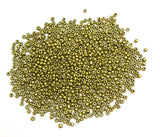 1 x RAW Customer Returns Pack of 6500 Glass Rocailles Beads 2 mm Metallic Color Set, 11 0, Pony Beads, Mini Round Beads, Seed Beads Matte Green  - RRP €7.56