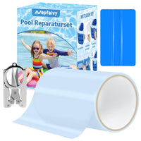 1 x RAW Customer Returns Nepfaivy Pool Repair Kit Pool Patches Self-Adhesive - 10 x 150cm Waterproof Pool Glue Patch Kit, PVC Repair Adhesive Tape Flex Tape for Pool, Pool Foil, Water Bed, Inflatable Boat, Air Mattress - RRP €15.19