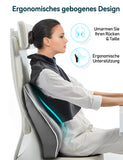 1 x RAW Customer Returns Travel Ease ergonomic back cushion made of memory foam, lumbar cushion for office chair, car seat, wheelchair, with anti-static, skin-friendly cover and for a comfortable sitting posture gray  - RRP €39.99