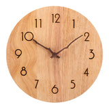 1 x RAW Customer Returns ACCSHINE Wall Clock Wooden Oak Wall Clock No Ticking Noise Silent 30cm Quartz Large Wall Clock Wall Clock Easy to Read for Room Home Kitchen Bedroom Office School Wood Color - Branch Hands  - RRP €27.56