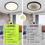 1 x RAW Customer Returns OTREN LED Ceiling Light Ceiling Lamp Flat Round 4000K Bathroom for Kitchen Living Room Hallway, 30CM 36W - RRP €25.99