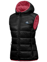 1 x Brand New Mapamyumco Women s Down Vest Lightweight Waterproof Casual Outdoor Jacket with Hood Sleeveless Down Jacket Black XS - RRP €39.99