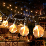 1 x RAW Customer Returns SON4SUN Outdoor Fairy Lights - 10M LED Outdoor Fairy Lights with 25 3 G40 Bulbs Outdoor - Waterproof IP44 Outdoor Fairy Lights Power for Garden Patio Weddings Bistro Parties - Warm White - RRP €31.79