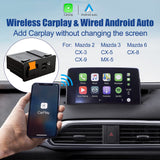 1 x RAW Customer Returns Mazda Wireless Carplay Retrofit Kit, TK78-66-9U0C OEM USB Hub for MZD Connect System, Compatible with Mazda 2 3 6 CX3 CX5 CX9 MX5 2014-2020 Support Wireless Carplay, NO Android Auto  - RRP €160.08