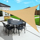 1 x RAW Customer Returns Sunnylaxx 3x3x4.25m Triangular Shade Sail Awning, Sand Outdoor Terrace Awnings UV Ray Protection for Outdoors, Pergola, Garden, Terraces - RRP €27.99