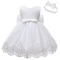 1 x RAW Customer Returns LZH Girl 3D Lace Flower Skirt Sleeveless Party Princess Dress - RRP €24.58