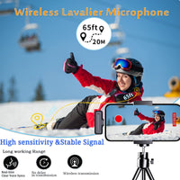 1 x RAW Customer Returns Wireless Lavalier Microphone, iPhone Lapel Microphone Plug Play 2.4G with Charging Case Mini Wireless Microphone for YouTube, Live Stream, Vlogger, Interview - RRP €26.0