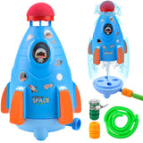 4 x Brand New Rocket Water Sprinkler, Toy Sprinkler, Garden Water Games, Rocket Sprinkler Toy Garden Games for Kids, Summer Rocket Sprinkler Toy Blue  - RRP €81.6