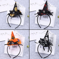 1 x Brand New MEZHEN Hair accessories Halloween witch hat headband skeleton spider headband witch headdress children women headband Halloween party decoration hair band for scary party carnival cosplay accessories pack of 5 - RRP €14.11