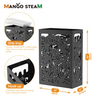 1 x RAW Customer Returns Mango Steam Umbrella Stand, Raining Cats, Black - RRP €24.98