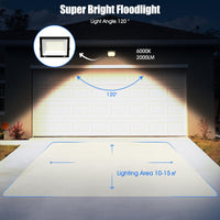 1 x RAW Customer Returns loyal 50W Outdoor LED Spotlight 5000LM Super Bright Warm White 3000K LED Headlights Lamp, Waterproof IP65 Floodlight, Security Light for Garden Corridor Square Courtyard Garage - RRP €19.99