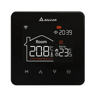 1 x RAW Customer Returns SALCAR WIFI Thermostat for Floor Heating 16A, LCD Display Programmable Room Thermostat Wall Heating Thermostats Compatible with Amazon Alexa Google Assistant, Black - RRP €40.56