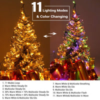 1 x RAW Customer Returns Christmas Decoration Fairy Lights, BrizLabs 30M 300 LED Outdoor Christmas Tree Fairy Lights Power Warm White and Colorful Dimmable 11 Modes with Remote Control Waterproof Lights for Indoor House Wedding Party Garden - RRP €29.99