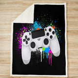 1 x RAW Customer Returns Homewish Play Throw Blanket Colorful Tie-Dye Hippie Bed Blanket Game Pad Plush Blanket Abstract Graffiti Art Fleece Blanket for Boys Kids Teens Video Games Players Fuzzy Blanket, 150 x 200 - RRP €37.99