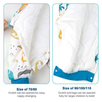 1 x RAW Customer Returns FLYISH DIRECT Baby Sleeping Bag with Feet, 2.5TOG 3.5TOG Winter Sleeping Bag, Baby Cotton Sleeping Bag with Removable Sleeves, Sleeping Bag with Legs, 2.5 tog, XL 100, 100cm - RRP €22.87